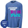 Carroll - PosiCharge ® Long Sleeve Tri Blend Wicking Raglan Tee Thumbnail