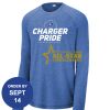 Carroll - PosiCharge ® Long Sleeve Tri Blend Wicking Raglan Tee Thumbnail