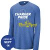 Carroll - PosiCharge ® Long Sleeve Tri Blend Wicking Raglan Tee Thumbnail