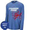 Carroll - PosiCharge ® Long Sleeve Tri Blend Wicking Raglan Tee Thumbnail
