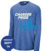 Carroll - PosiCharge ® Long Sleeve Tri Blend Wicking Raglan Tee Thumbnail