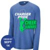 Carroll - PosiCharge ® Long Sleeve Tri Blend Wicking Raglan Tee Thumbnail