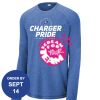 Carroll - PosiCharge ® Long Sleeve Tri Blend Wicking Raglan Tee Thumbnail