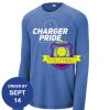 Carroll - PosiCharge ® Long Sleeve Tri Blend Wicking Raglan Tee Thumbnail