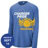 Carroll - PosiCharge ® Long Sleeve Tri Blend Wicking Raglan Tee Thumbnail