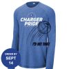 Carroll - PosiCharge ® Long Sleeve Tri Blend Wicking Raglan Tee Thumbnail