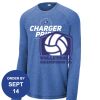 Carroll - PosiCharge ® Long Sleeve Tri Blend Wicking Raglan Tee Thumbnail