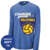 Carroll - PosiCharge ® Long Sleeve Tri Blend Wicking Raglan Tee Thumbnail