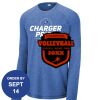 Carroll - PosiCharge ® Long Sleeve Tri Blend Wicking Raglan Tee Thumbnail