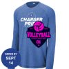 Carroll - PosiCharge ® Long Sleeve Tri Blend Wicking Raglan Tee Thumbnail