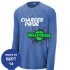 Carroll - PosiCharge ® Long Sleeve Tri Blend Wicking Raglan Tee Thumbnail
