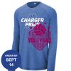 Carroll - PosiCharge ® Long Sleeve Tri Blend Wicking Raglan Tee Thumbnail