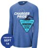 Carroll - PosiCharge ® Long Sleeve Tri Blend Wicking Raglan Tee Thumbnail