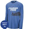Carroll - PosiCharge ® Long Sleeve Tri Blend Wicking Raglan Tee Thumbnail