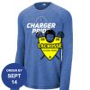 Carroll - PosiCharge ® Long Sleeve Tri Blend Wicking Raglan Tee Thumbnail