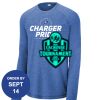 Carroll - PosiCharge ® Long Sleeve Tri Blend Wicking Raglan Tee Thumbnail