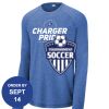 Carroll - PosiCharge ® Long Sleeve Tri Blend Wicking Raglan Tee Thumbnail