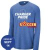 Carroll - PosiCharge ® Long Sleeve Tri Blend Wicking Raglan Tee Thumbnail