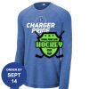 Carroll - PosiCharge ® Long Sleeve Tri Blend Wicking Raglan Tee Thumbnail