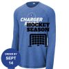 Carroll - PosiCharge ® Long Sleeve Tri Blend Wicking Raglan Tee Thumbnail