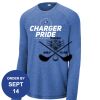 Carroll - PosiCharge ® Long Sleeve Tri Blend Wicking Raglan Tee Thumbnail