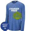 Carroll - PosiCharge ® Long Sleeve Tri Blend Wicking Raglan Tee Thumbnail