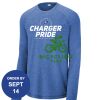 Carroll - PosiCharge ® Long Sleeve Tri Blend Wicking Raglan Tee Thumbnail
