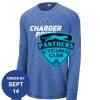 Carroll - PosiCharge ® Long Sleeve Tri Blend Wicking Raglan Tee Thumbnail