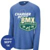 Carroll - PosiCharge ® Long Sleeve Tri Blend Wicking Raglan Tee Thumbnail