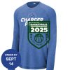 Carroll - PosiCharge ® Long Sleeve Tri Blend Wicking Raglan Tee Thumbnail