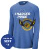 Carroll - PosiCharge ® Long Sleeve Tri Blend Wicking Raglan Tee Thumbnail