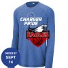 Carroll - PosiCharge ® Long Sleeve Tri Blend Wicking Raglan Tee Thumbnail