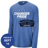 Carroll - PosiCharge ® Long Sleeve Tri Blend Wicking Raglan Tee Thumbnail