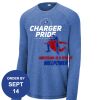 Carroll - PosiCharge ® Long Sleeve Tri Blend Wicking Raglan Tee Thumbnail