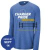 Carroll - PosiCharge ® Long Sleeve Tri Blend Wicking Raglan Tee Thumbnail