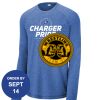 Carroll - PosiCharge ® Long Sleeve Tri Blend Wicking Raglan Tee Thumbnail
