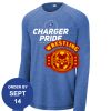 Carroll - PosiCharge ® Long Sleeve Tri Blend Wicking Raglan Tee Thumbnail