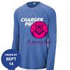 Carroll - PosiCharge ® Long Sleeve Tri Blend Wicking Raglan Tee Thumbnail