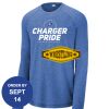 Carroll - PosiCharge ® Long Sleeve Tri Blend Wicking Raglan Tee Thumbnail