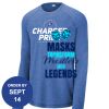 Carroll - PosiCharge ® Long Sleeve Tri Blend Wicking Raglan Tee Thumbnail