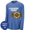 Carroll - PosiCharge ® Long Sleeve Tri Blend Wicking Raglan Tee Thumbnail