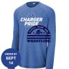 Carroll - PosiCharge ® Long Sleeve Tri Blend Wicking Raglan Tee Thumbnail