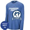 Carroll - PosiCharge ® Long Sleeve Tri Blend Wicking Raglan Tee Thumbnail