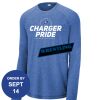 Carroll - PosiCharge ® Long Sleeve Tri Blend Wicking Raglan Tee Thumbnail