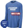 Carroll - PosiCharge ® Long Sleeve Tri Blend Wicking Raglan Tee Thumbnail