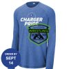 Carroll - PosiCharge ® Long Sleeve Tri Blend Wicking Raglan Tee Thumbnail