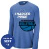 Carroll - PosiCharge ® Long Sleeve Tri Blend Wicking Raglan Tee Thumbnail