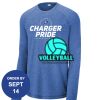 Carroll - PosiCharge ® Long Sleeve Tri Blend Wicking Raglan Tee Thumbnail