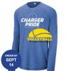 Carroll - PosiCharge ® Long Sleeve Tri Blend Wicking Raglan Tee Thumbnail