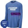 Carroll - PosiCharge ® Long Sleeve Tri Blend Wicking Raglan Tee Thumbnail